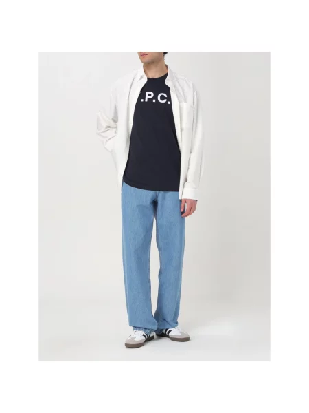 Koszula A.p.c. z logo biała