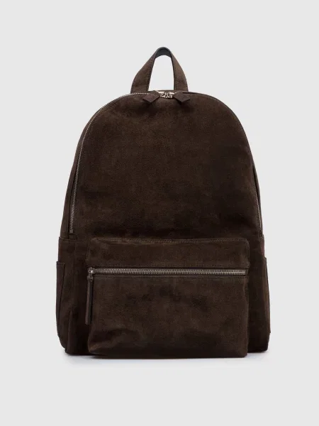 Замшевый рюкзак Orciani коричневый