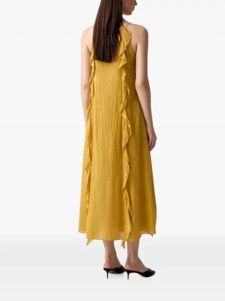 Rochie midi Vicolo fără mâneci galben