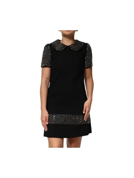 Sukienka mini Dolce And Gabbana ze spandexu czarna