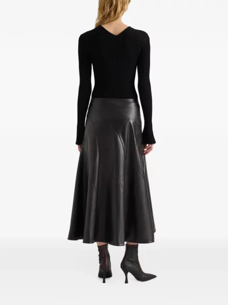 Fustă din piele Proenza Schouler negru