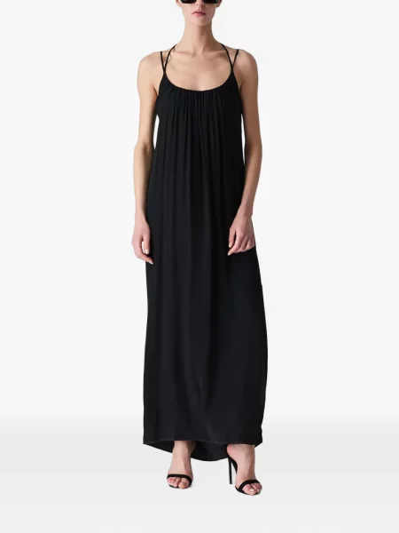 Rochie maxi Vera Wang cu bretele negru