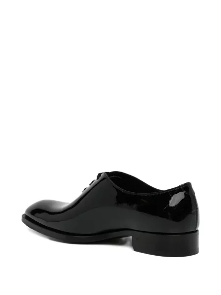 Kožené lakované polobotky Tom Ford černé
