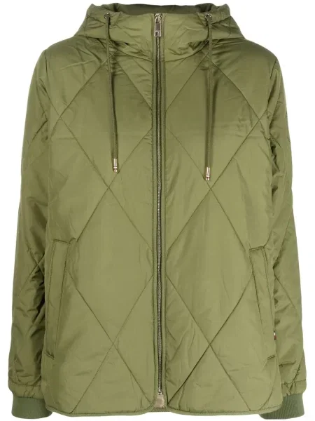 Geacă Tommy Hilfiger cu glugă verde
