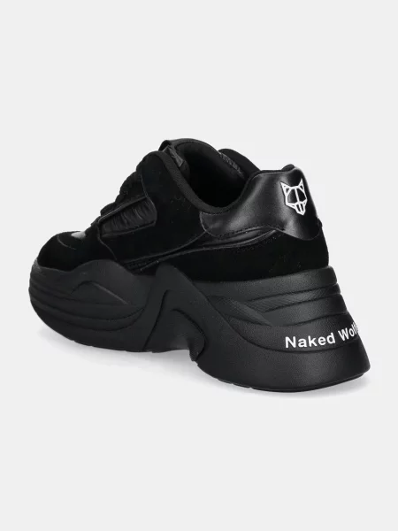 Sneakers boty Naked Wolfe Temple Temple Black Leather Suede černá