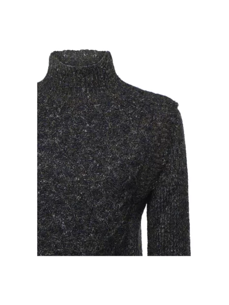 Dzianinowy sweter Pinko szary