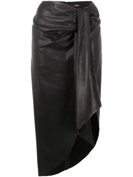 Bouclé fustă Balmain negru
