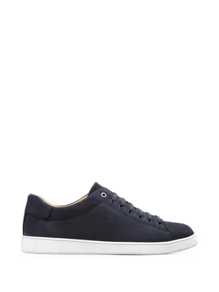Sneakerși Brioni din piele de căprioară albastru