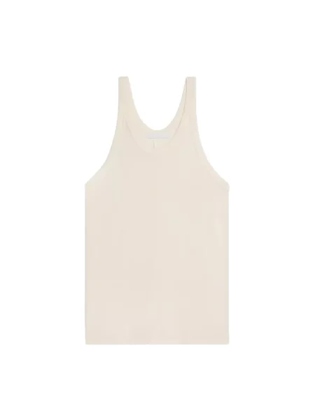 Top Helmut Lang z logo biały