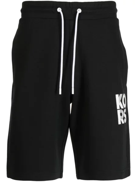 Pantaloni scurți Michael Kors cu imagine negru