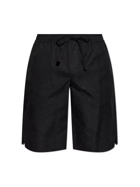 Bermudy Dolce And Gabbana z nadrukiem czarne