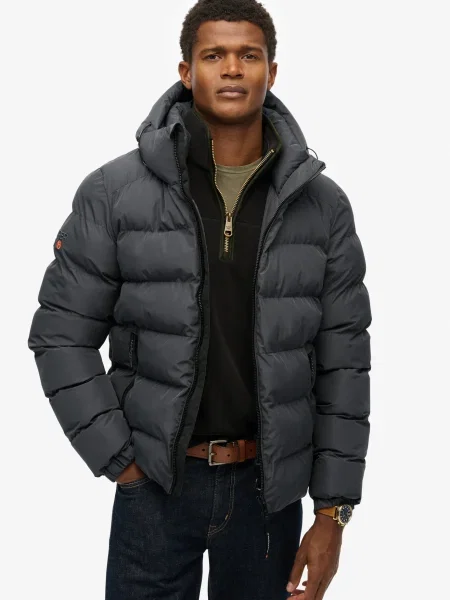 Superdry Geacă de iarnă negru