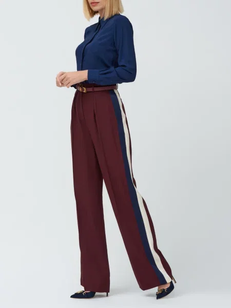 Брюки Elisabetta Franchi бордовые
