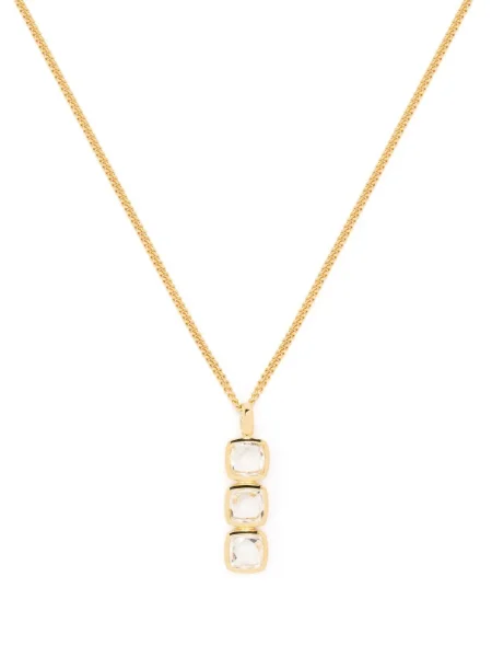 Colier Tom Wood de cristal auriu