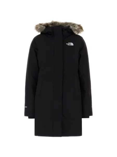Garnitură de blană geacă parka The North Face cu blană negru
