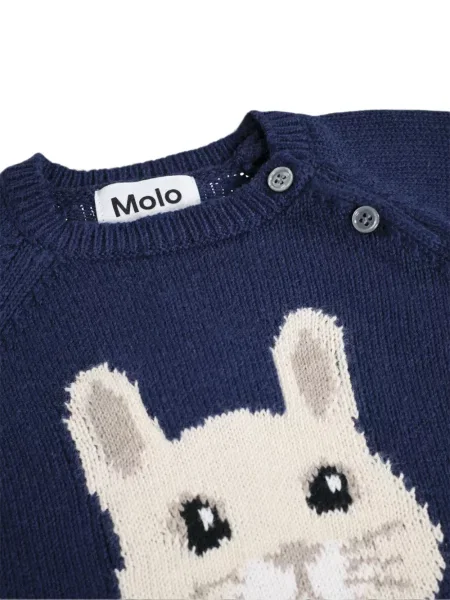 Sweter dziecięcy Molo niebieski