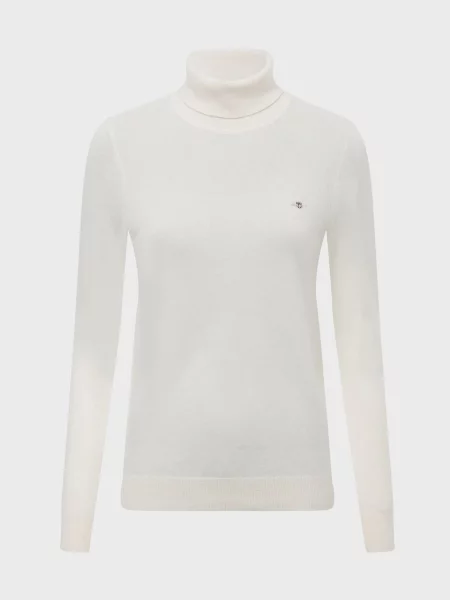 Вовняна водолазка Gant біла