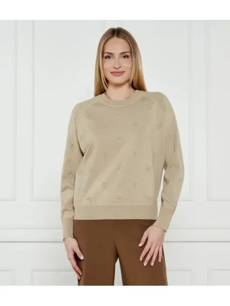 BOSS BLACK De lână pulover Furbani negru