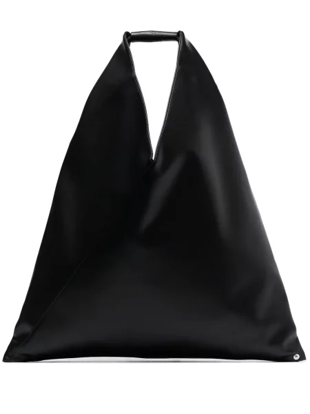 Geanta de piele Mm6 Maison Margiela din piele negru
