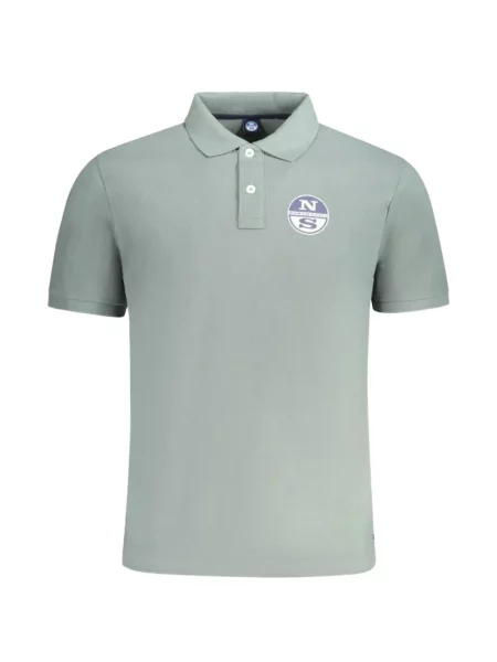 Tricou polo North Sails cu autograf verde
