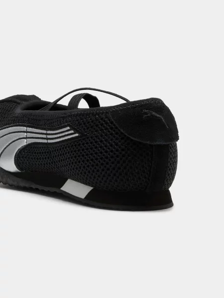 Балетки Puma в уличном стиле черные