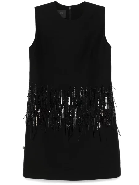 Krepo kostiumas mini mini suknelė Valentino Garavani juoda