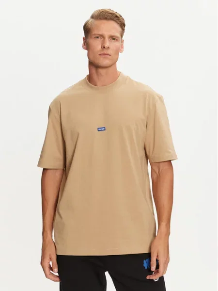 Hugo T-Shirt Nieros beżowy
