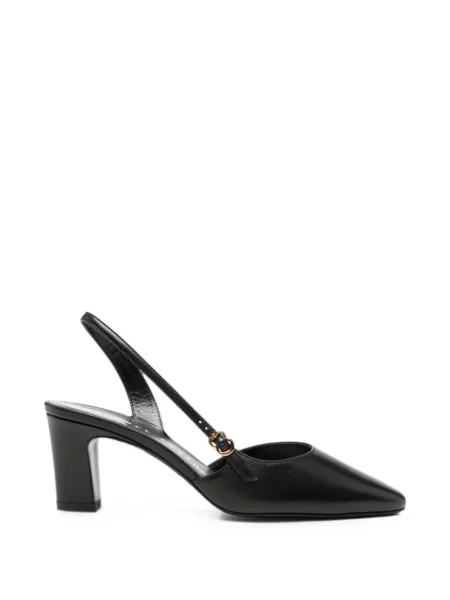 Pantofi cu toc Herbert Levine din piele cu cataramă slingback negru