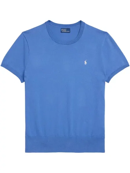 Polo Polo Ralph Lauren z twillu do kolan plisowane żółte