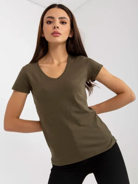 Tricou Basic Feel Good kaki