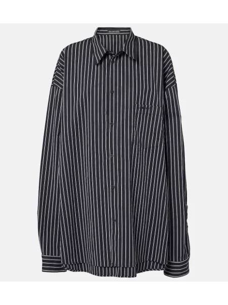 Cămașă Balenciaga cu dungi negru