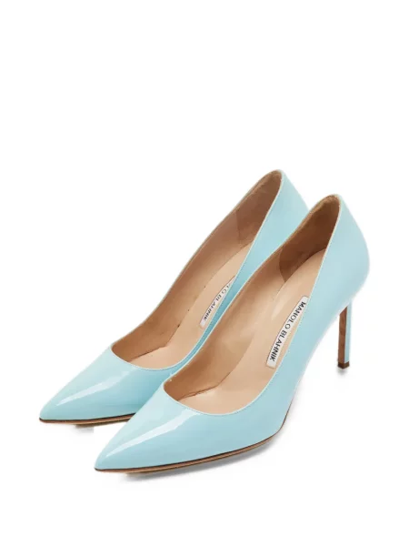 Полуотворени обувки Manolo Blahnik синьо