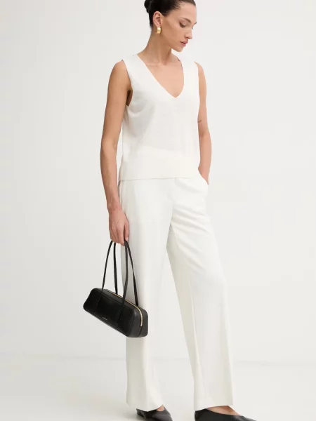 Calvin Klein ravne hlače bež