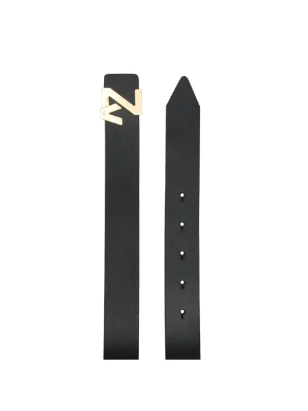 Pasek Zadig&voltaire z logo czarny