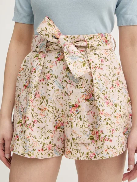 Silvian Heach pantaloni scurți din in ALIMO roz