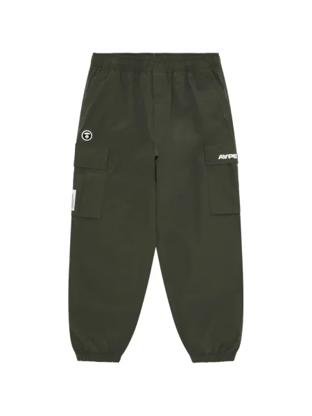 Pantaloni cargo Aape By A Bathing Ape cu imagine alergare conici gri