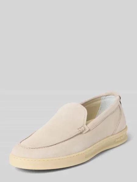 Sneakersy wsuwane ze skóry z gumową podeszwą Woolrich