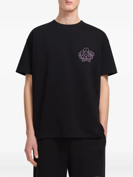 Tricou Flâneur cu model floral negru