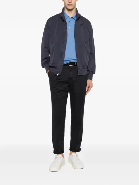 Lung tricou polo Della Ciana albastru