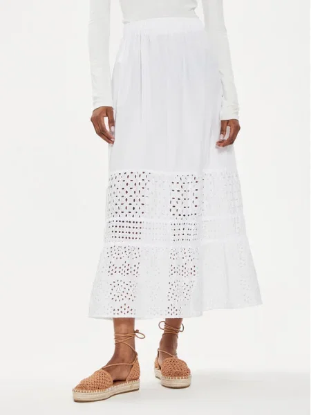 United Colors Of Benetton Fustă trapez alb