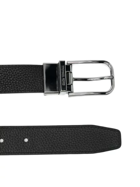 Cu centură reversibil curea Michael Kors din piele negru