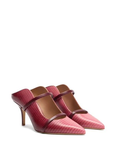 Papuci tip mules Malone Souliers din piele cu gradient roșu