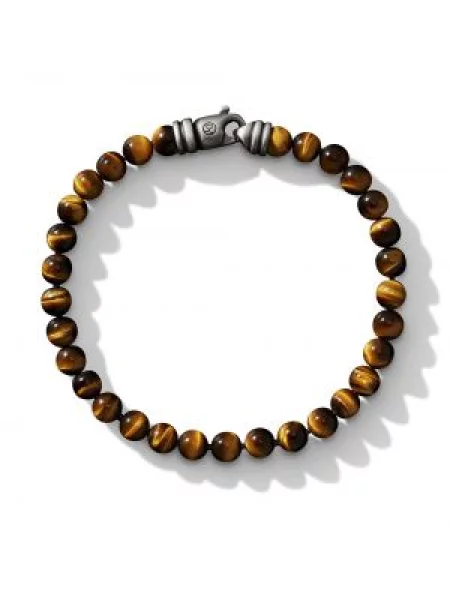 Brăţară David Yurman cu mărgele maro