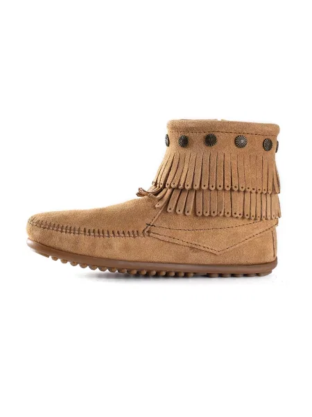 Minnetonka Botine deschis maro
