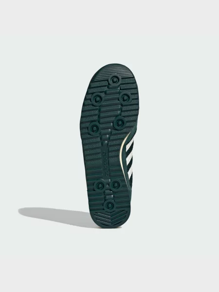 Кожаные кроссовки Adidas зеленые