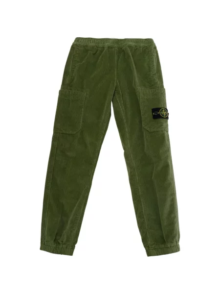 Spodnie cargo dziecięce Stone Island zielone