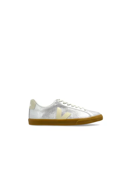 Sneakersy Veja Esplar zamszowe z logo szare