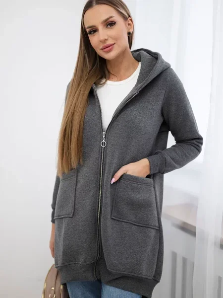 Bluza Kesi ocieplana szara
