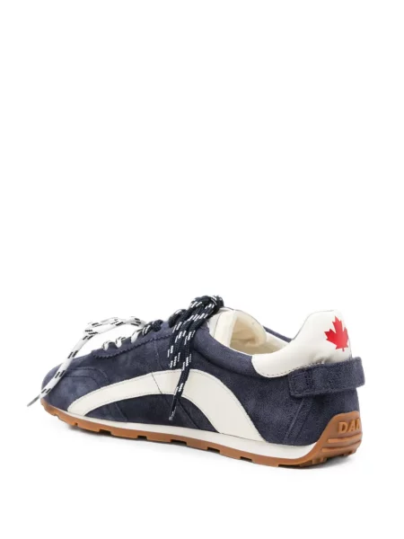 Fűzős csipkés sneaker Dsquared2 kék