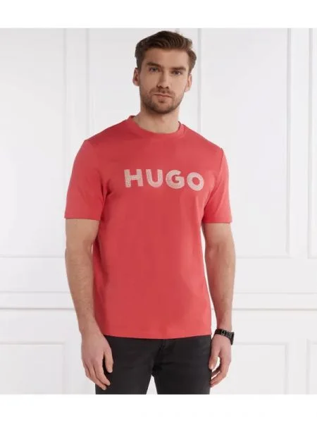 HUGO Tricou Drochet roșu